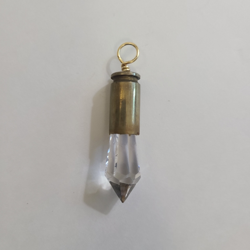Handmade Quartz Bullet Pendant